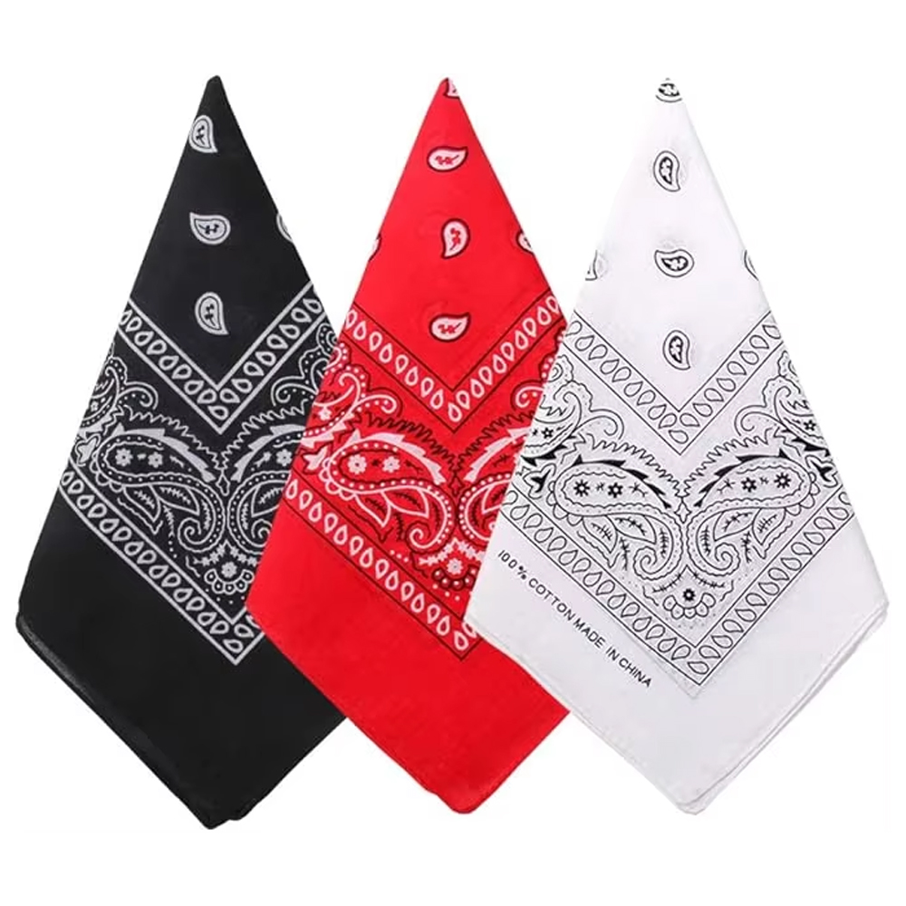 Bandana Blank White - Шарф в стиле хип-хоп с ковбойским