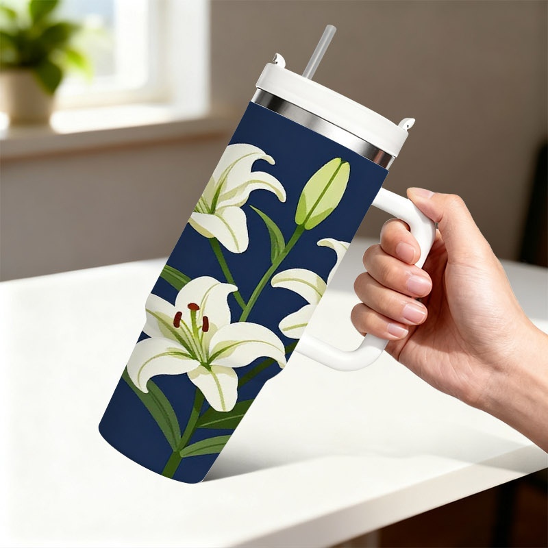 Sublimation Mug White - 1 шт. Термокружка объемом 40 унций,